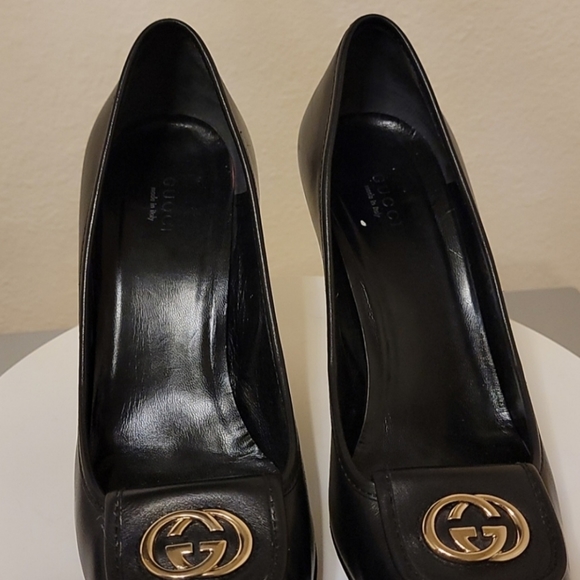 Gucci Web Accent Interlocking GG pumps - Picture 3 of 9